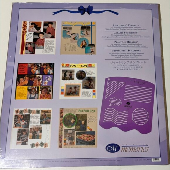 Creative Memories Journaling TEMPLATE Storylines Tool for Page Titles Scrapbook - Picture 1 of 3